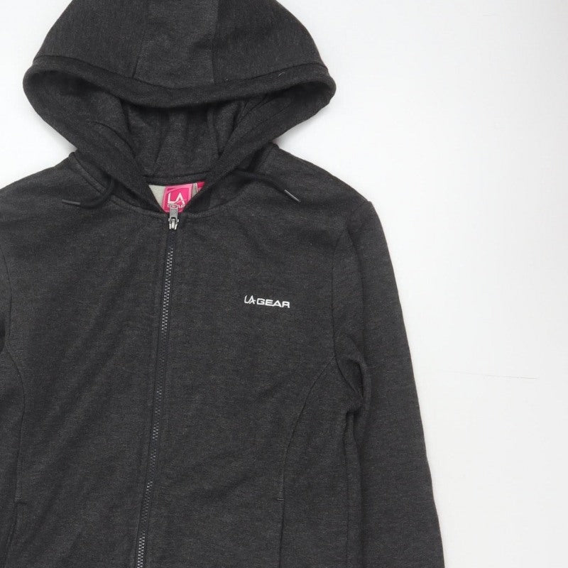 LA Gear Women’s Black UK 12 Full Zip Hooded Fleece Hoodie