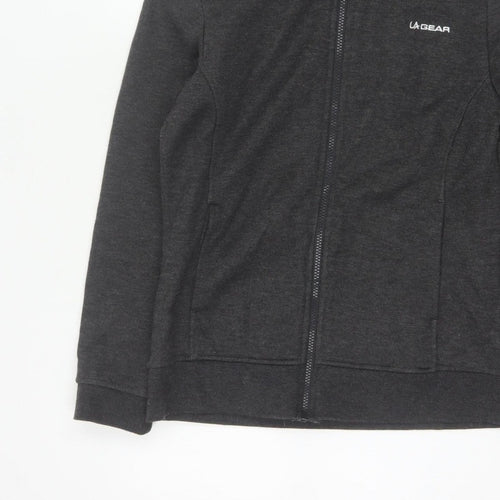 LA Gear Women’s Black UK 12 Full Zip Hooded Fleece Hoodie