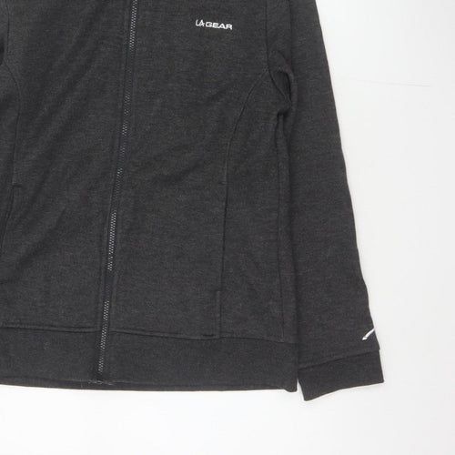 LA Gear Women’s Black UK 12 Full Zip Hooded Fleece Hoodie