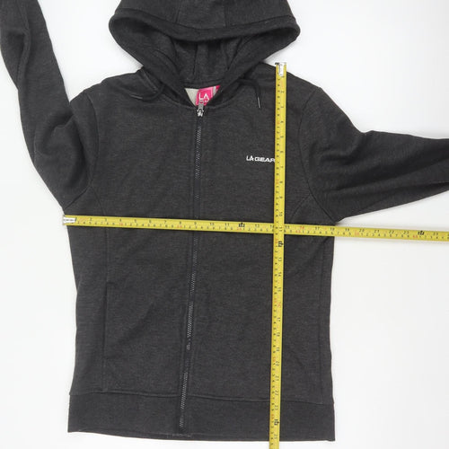 LA Gear Women’s Black UK 12 Full Zip Hooded Fleece Hoodie