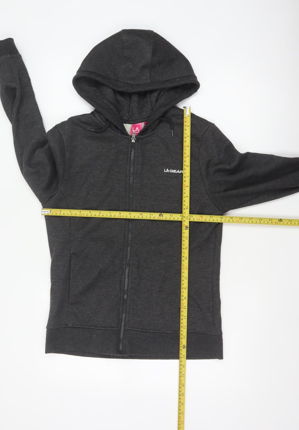 LA Gear Women’s Black UK 12 Full Zip Hooded Fleece Hoodie