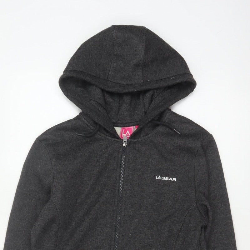 LA Gear Women’s Black UK 12 Full Zip Hooded Fleece Hoodie