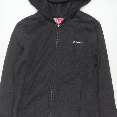 LA Gear Women’s Black UK 12 Full Zip Hooded Fleece Hoodie