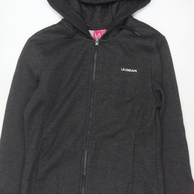 LA Gear Women’s Black UK 12 Full Zip Hooded Fleece Hoodie