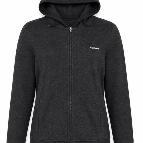 LA Gear Women’s Black UK 12 Full Zip Hooded Fleece Hoodie