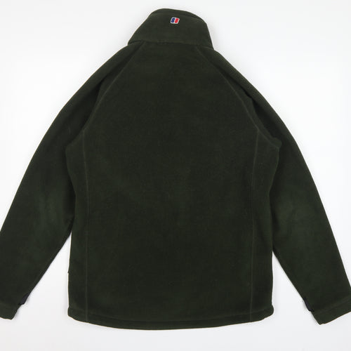 Berghaus Men’s Green M Fleece Full Zip Hiking Jacket Pockets