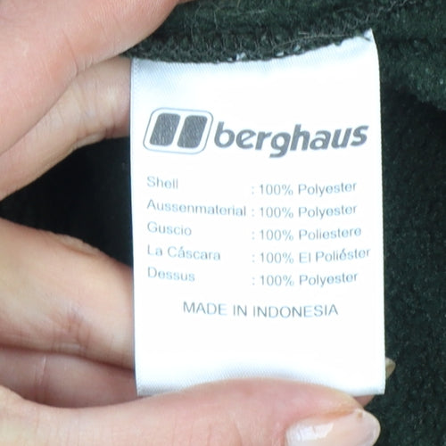 Berghaus Men’s Green M Fleece Full Zip Hiking Jacket Pockets