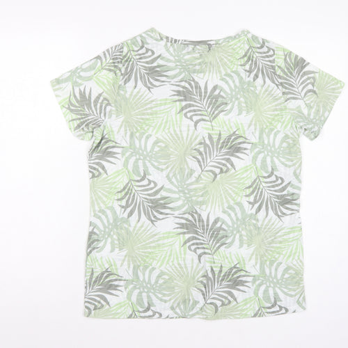 Bonmarché Women’s Multicoloured Size 14 Tropical Sequin T-Shirt