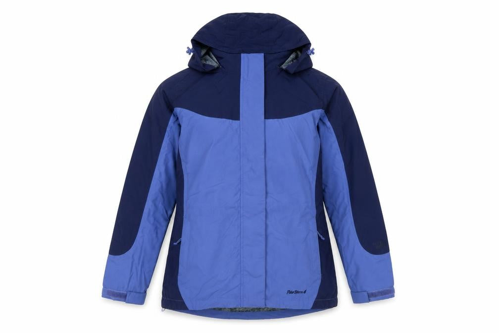 Peter Storm Women’s Blue Hooded Rain Jacket Size 12 Outdoor