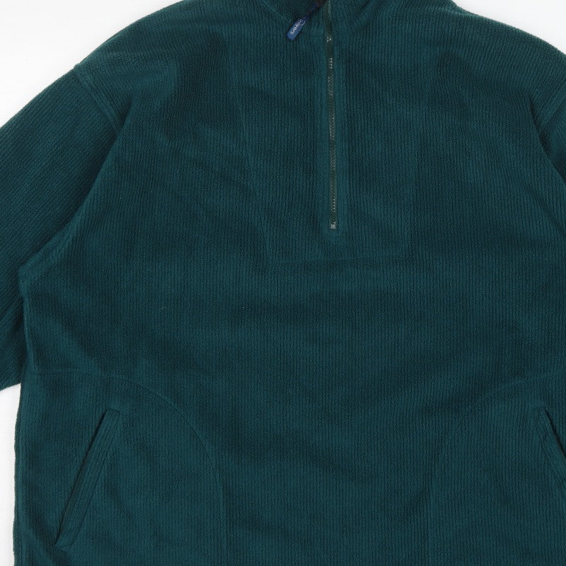Additional view of Tom Sayers Men's Green XL 1/2 Zip Fleece Pullover Sweatshirt