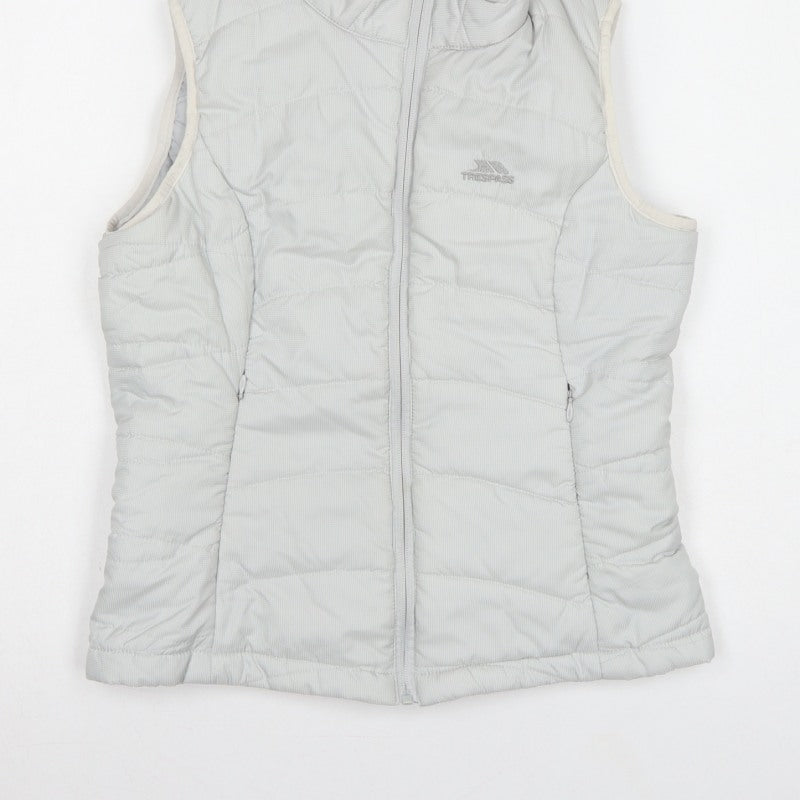 Trespass Women White S Quilted Puffer Bodywarmer Waistcoat