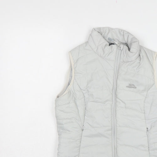 Trespass Women White S Quilted Puffer Bodywarmer Waistcoat