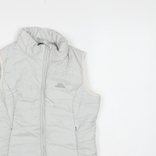 Trespass Women White S Quilted Puffer Bodywarmer Waistcoat