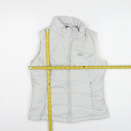 Trespass Women White S Quilted Puffer Bodywarmer Waistcoat