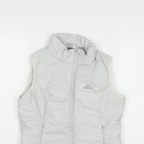 Trespass Women White S Quilted Puffer Bodywarmer Waistcoat