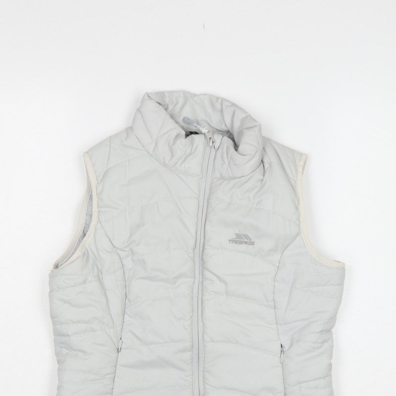 Trespass Women White S Quilted Puffer Bodywarmer Waistcoat