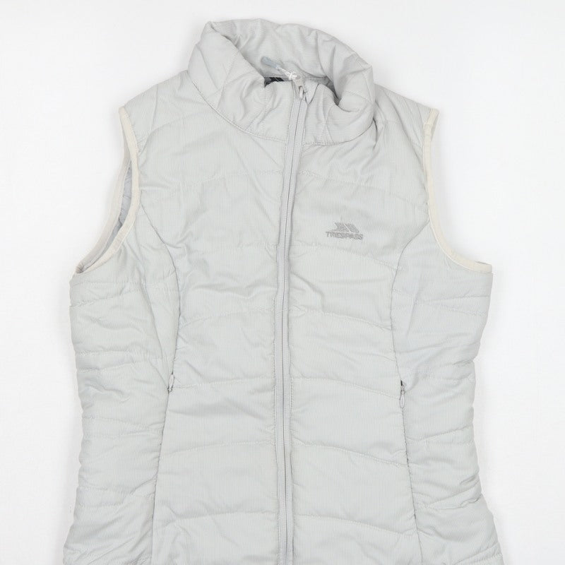Trespass Women White S Quilted Puffer Bodywarmer Waistcoat