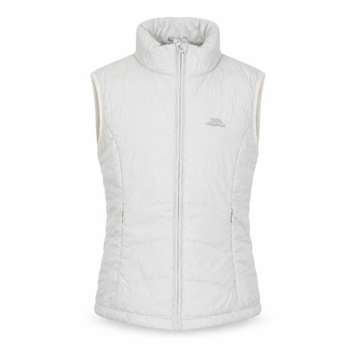 Trespass Women White S Quilted Puffer Bodywarmer Waistcoat
