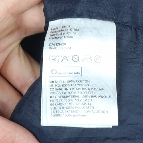 Divided H&M Men’s Black S Bomber Jacket Cotton Lined MA-1 Zip