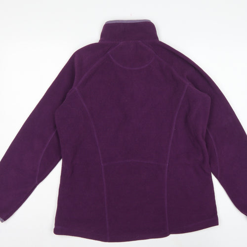 Peter Storm Women Purple UK 14 1/4 Zip Fleece Pullover Sweatshirt