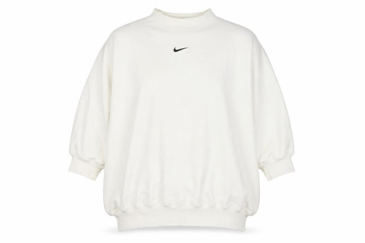Nike Women’s Ivory XL Oversized High Neck Logo Pullover Sweatshirt