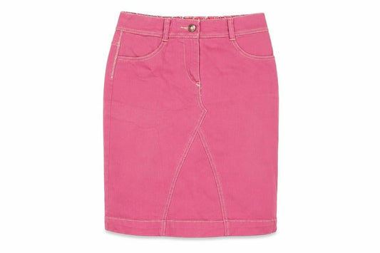 Boden Women’s Pink UK 6 Cotton Denim Pencil Knee Length Skirt