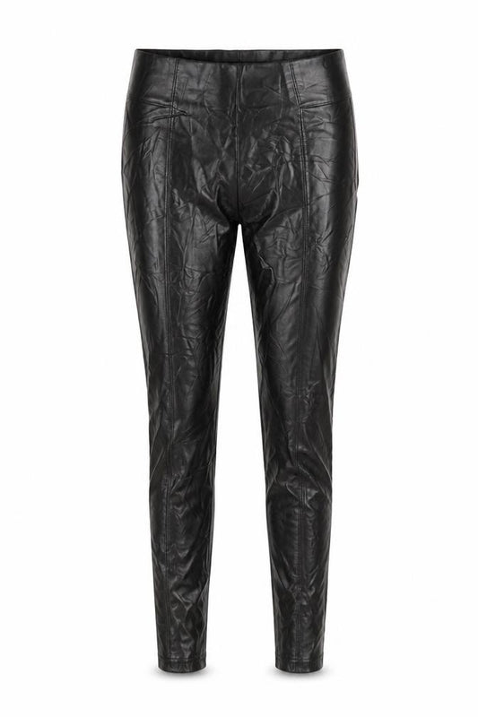 Marks and Spencer Women Brown Size 10 High Rise Faux Leather Leggings