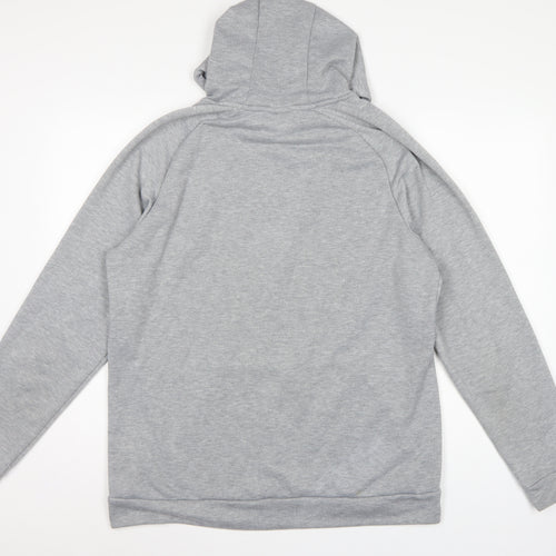 Nike Men’s Grey Large Dri-FIT Logo Pullover Hoodie
