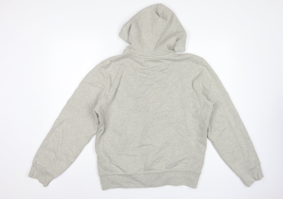 Polo Ralph Lauren Men’s Grey M Full Zip Logo Hoodie Fleece
