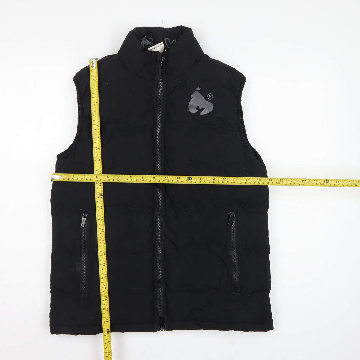 Mengo Teens Black XS Padded Puffer Waistcoat Full Zip