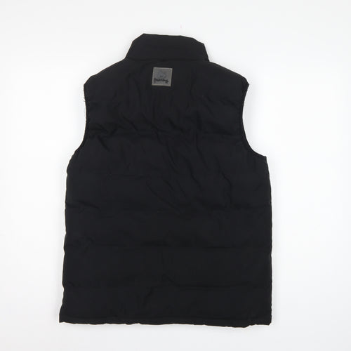 Mengo Teens Black XS Padded Puffer Waistcoat Full Zip