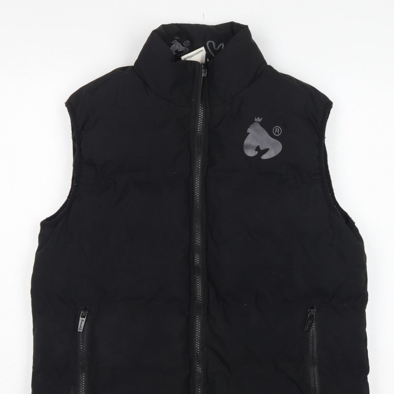 Mengo Teens Black XS Padded Puffer Waistcoat Full Zip