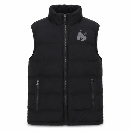 Mengo Teens Black XS Padded Puffer Waistcoat Full Zip