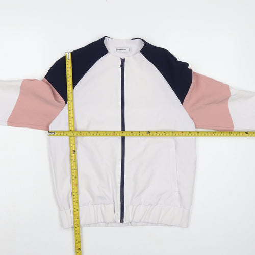 Stradivarius Women's Multicoloured UK 8 Bomber Jacket Full Zip