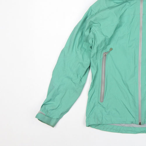 Sherpa Women’s Green XS Hooded Rain Jacket Lightweight Outdoor Shell