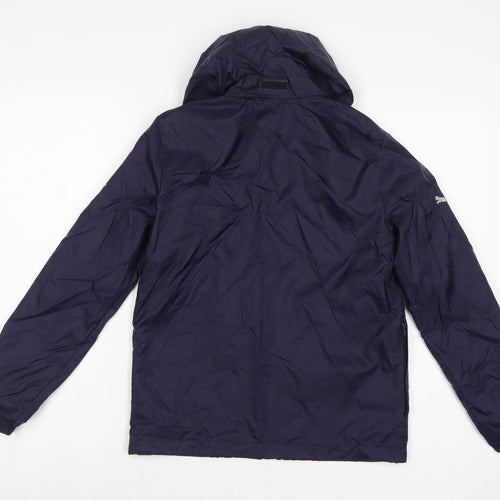 Puma Boys Blue 11-12 Years Windbreaker Hooded Full Zip Jacket