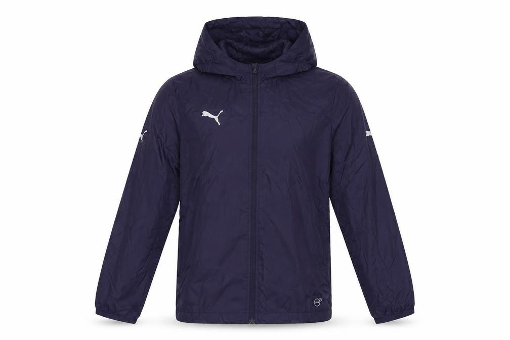 Puma Boys Blue 11-12 Years Windbreaker Hooded Full Zip Jacket