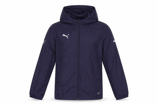 Puma Boys Blue 11-12 Years Windbreaker Hooded Full Zip Jacket