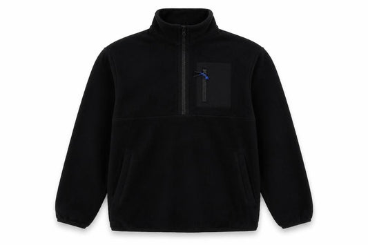 Marks & Spencer Boys Black 10-11 Years 1/4 Zip Fleece Sweatshirt