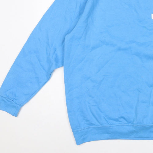 In The Style Women’s Blue UK 10/12 Pullover Sweatshirt Graphic Print