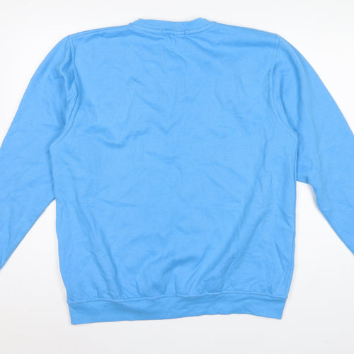In The Style Women’s Blue UK 10/12 Pullover Sweatshirt Graphic Print
