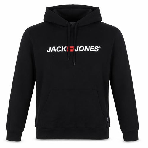 Jack & Jones Men’s Black L Logo Graphic Pullover Hoodie