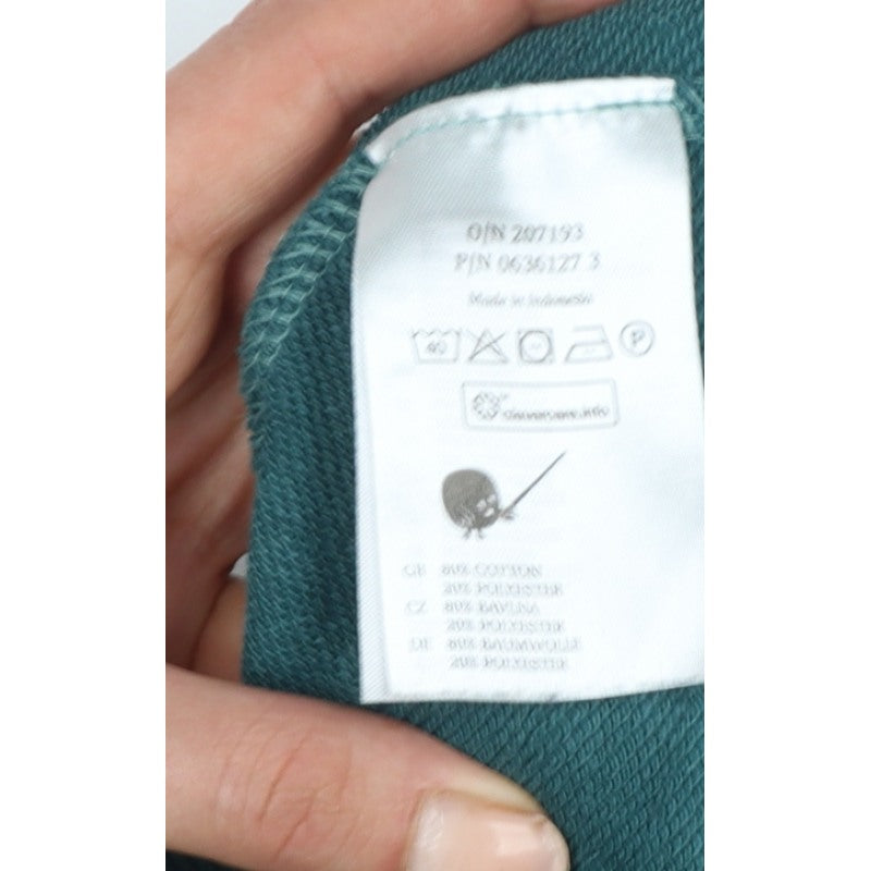 Additional view of Monki Women’s Green, size UK 12, Relaxed Crew Neck Pullover Sweatshirt