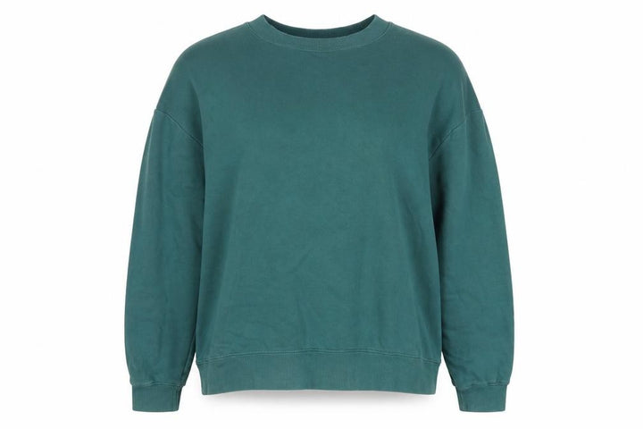 Monki Women’s Green Size 12 Relaxed Crew Neck Pullover Sweatshirt