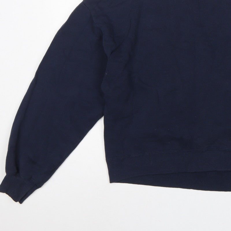 Additional view of Hollister Women’s Blue M Logo Crew Neck Pullover Sweatshirt