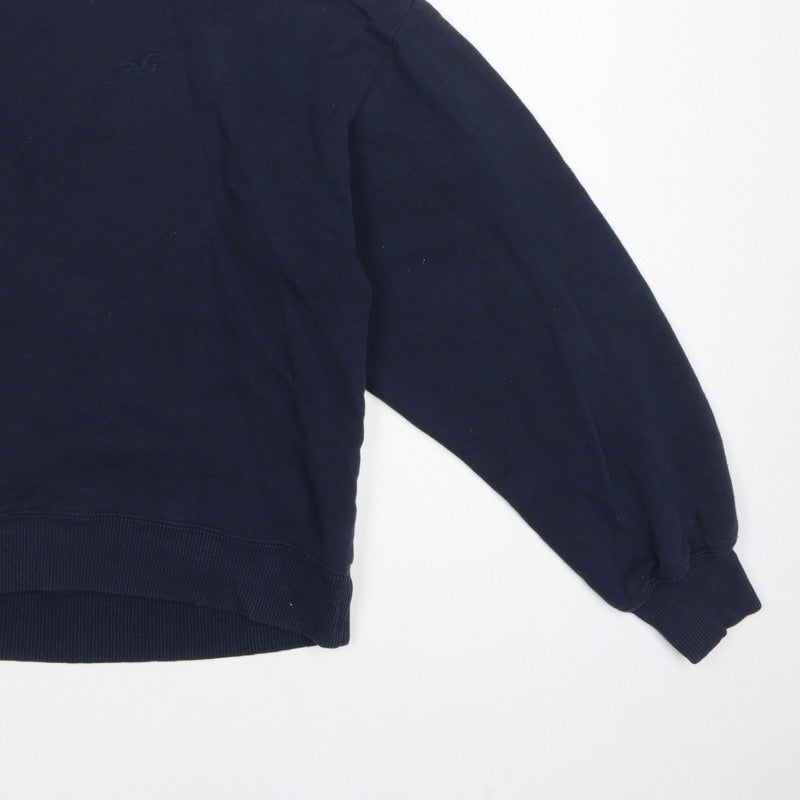 Additional view of Hollister Women’s Blue M Logo Crew Neck Pullover Sweatshirt