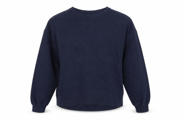 Hollister Women’s Blue M Logo Crew Neck Pullover Sweatshirt