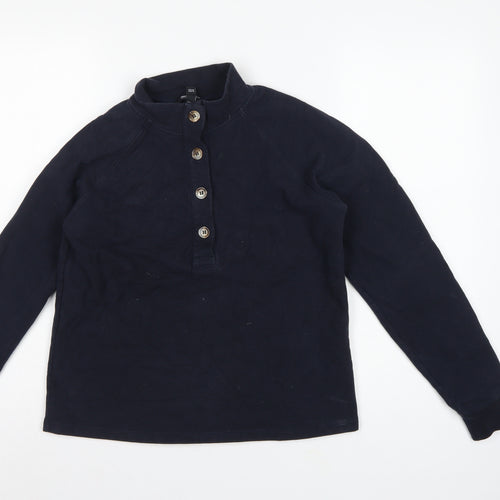 Baukjen Women’s Navy Blue UK 8 Henley Button Sweatshirt