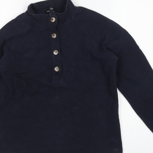 Baukjen Women’s Navy Blue UK 8 Henley Button Sweatshirt