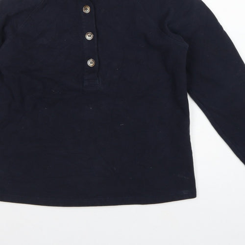 Baukjen Women’s Navy Blue UK 8 Henley Button Sweatshirt